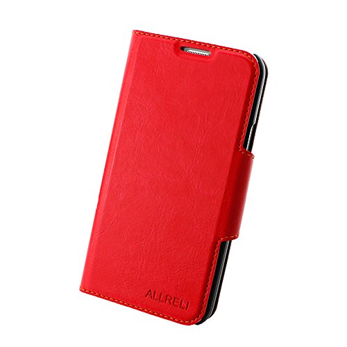 Samsung-Galaxy-S5-Mini-Case-Red-Leather-Wallet-Case-Flip-Cover-for-Galaxy-S5-Mini-0-1